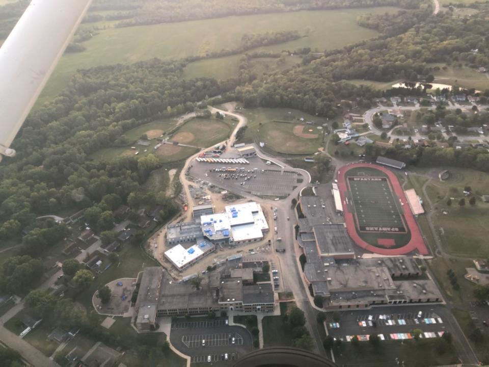 aeriel image of a construction site